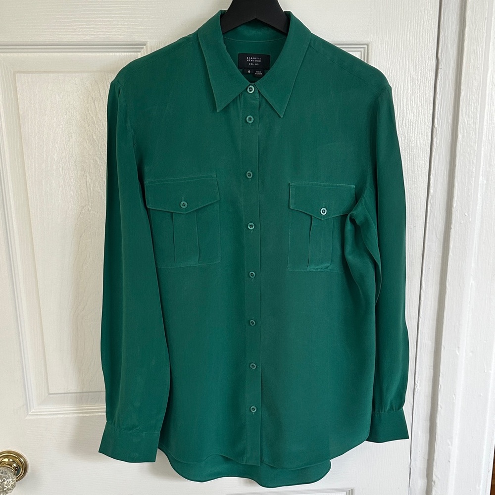 Barneys New York Green Blouse S